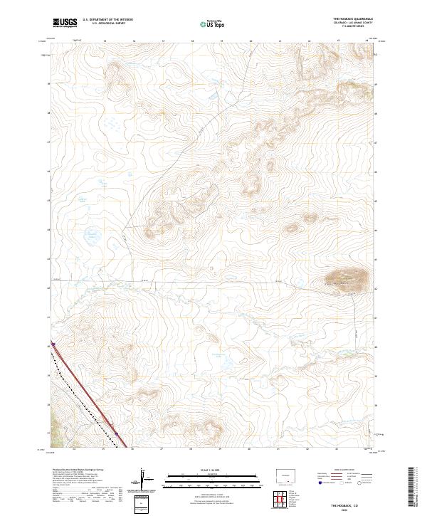 USGS Topographic Map – The Hogback