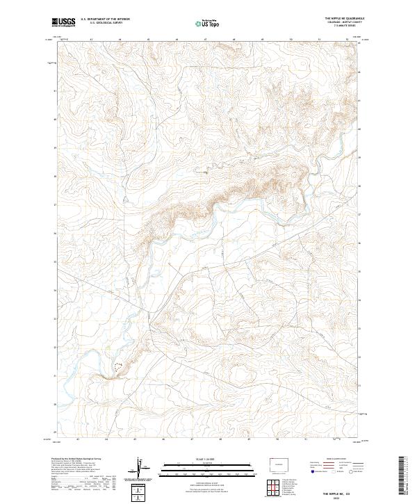 USGS Topographic Map – The Nipple NE