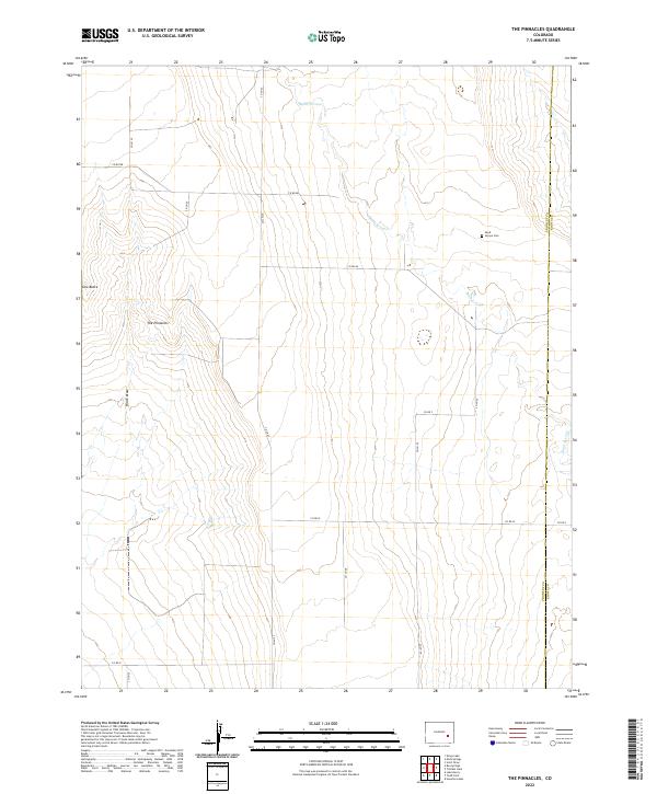 USGS Topographic Map – The Pinnacles