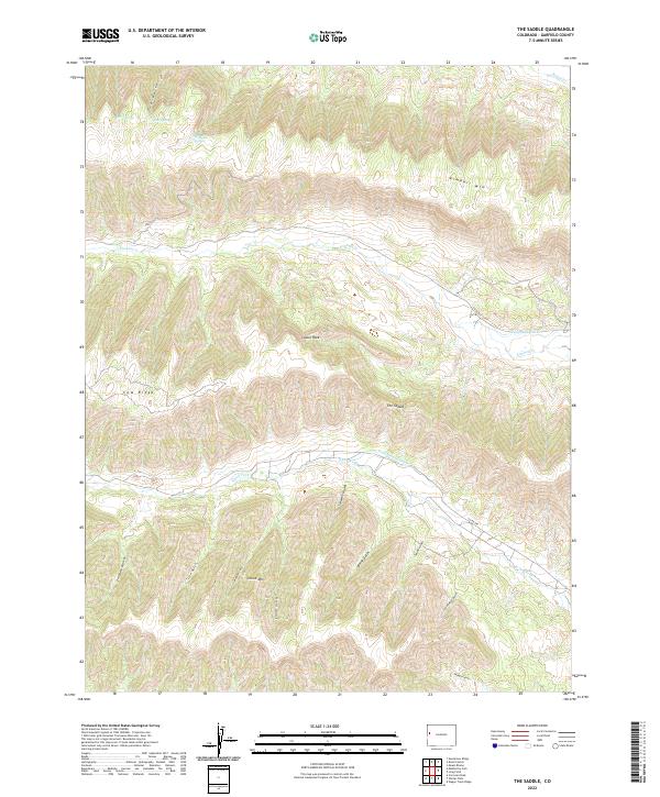USGS Topographic Map – The Saddle