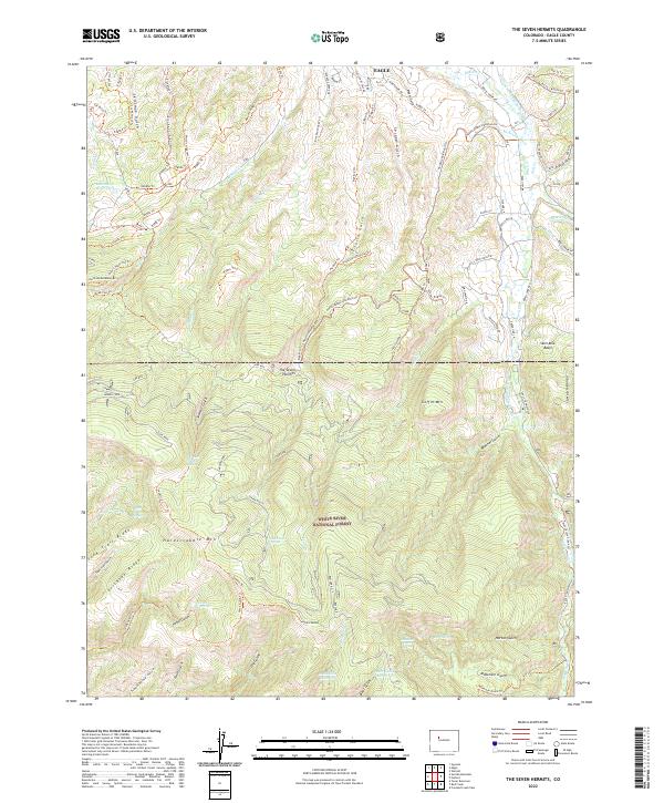 USGS Topographic Map – The Seven Hermits