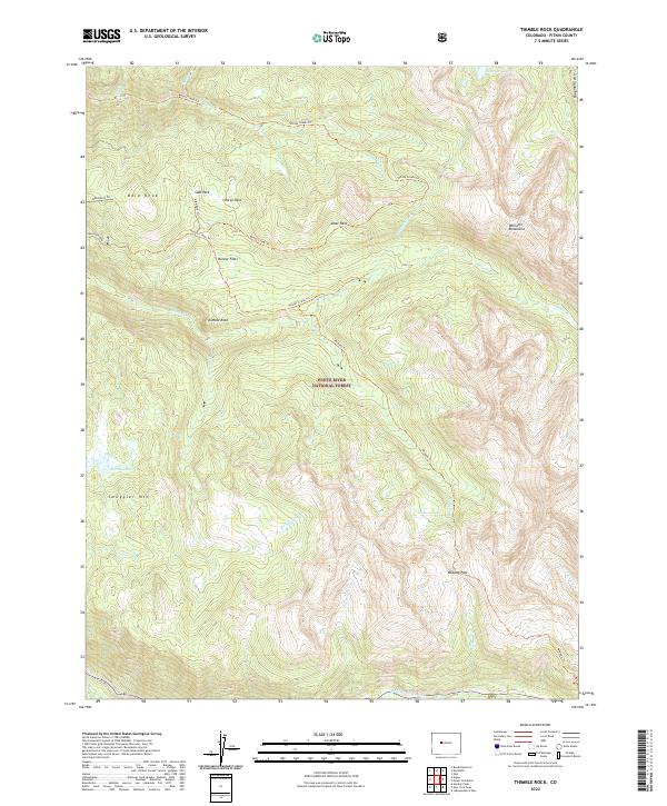 USGS Topographic Map – Thimble Rock