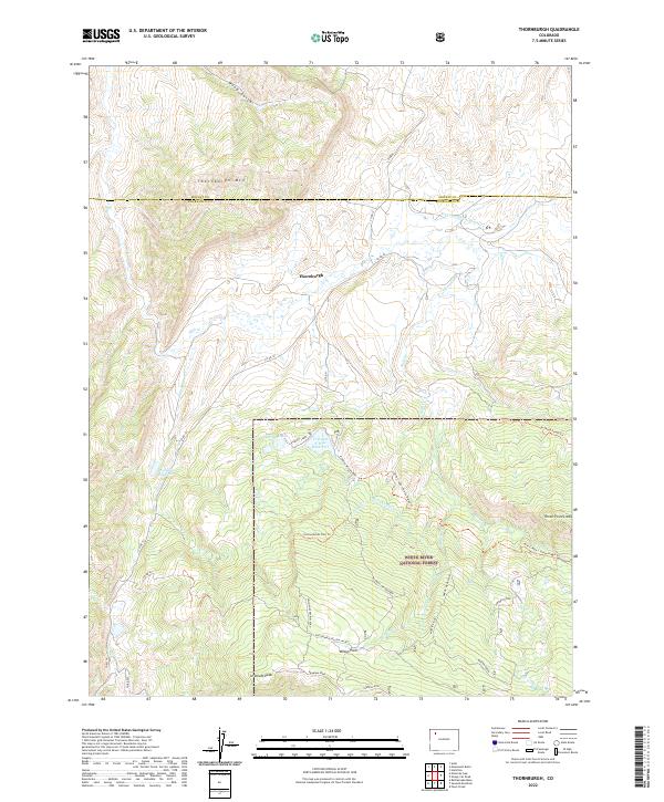 USGS Topographic Map – Thornburgh