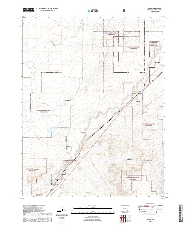 USGS Topographic Map – Timpas
