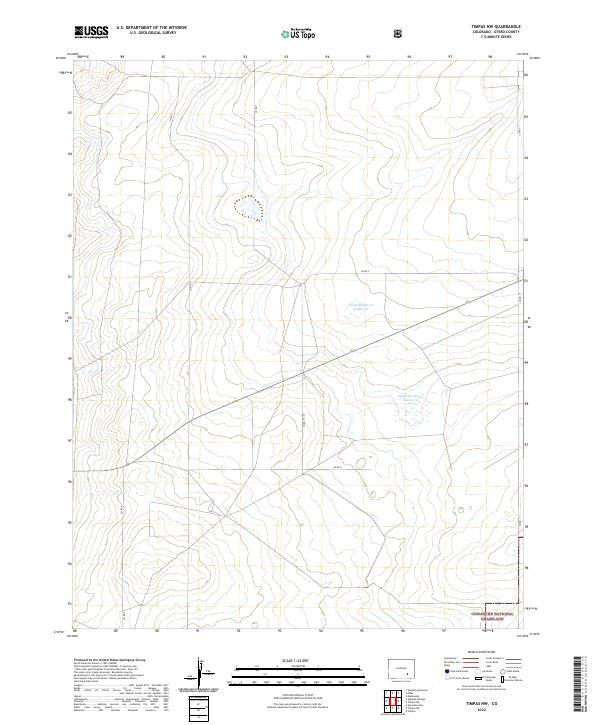 USGS Topographic Map – Timpas NW