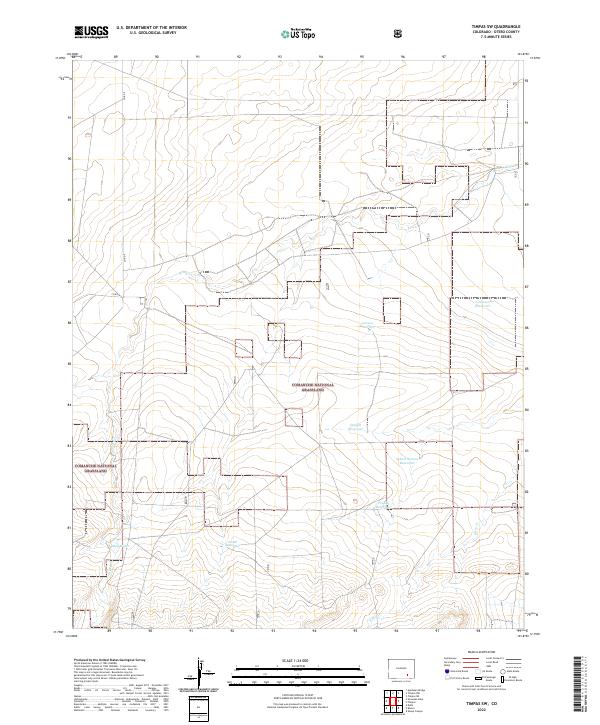 USGS Topographic Map – Timpas SW
