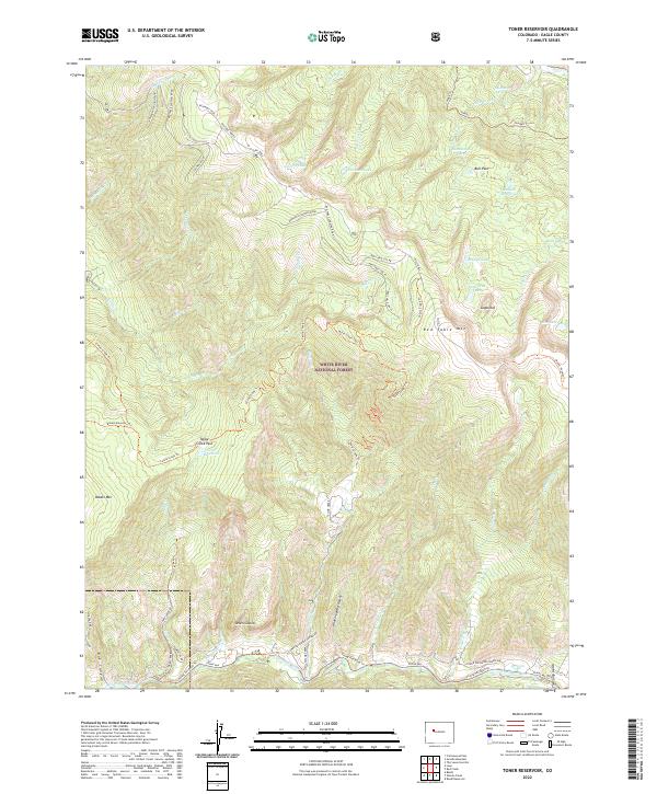 USGS Topographic Map – Toner Reservoir