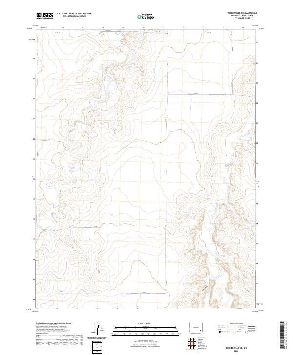 USGS Topographic Map – Toonerville NE