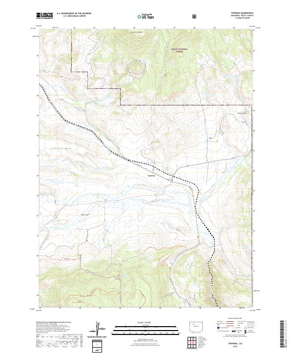 USGS Topographic Map – Toponas