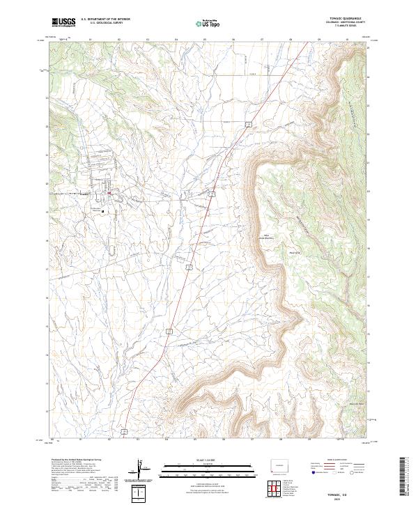 USGS Topographic Map – Towaoc