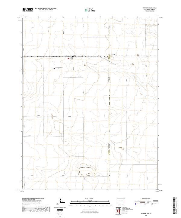 USGS Topographic Map – Towner