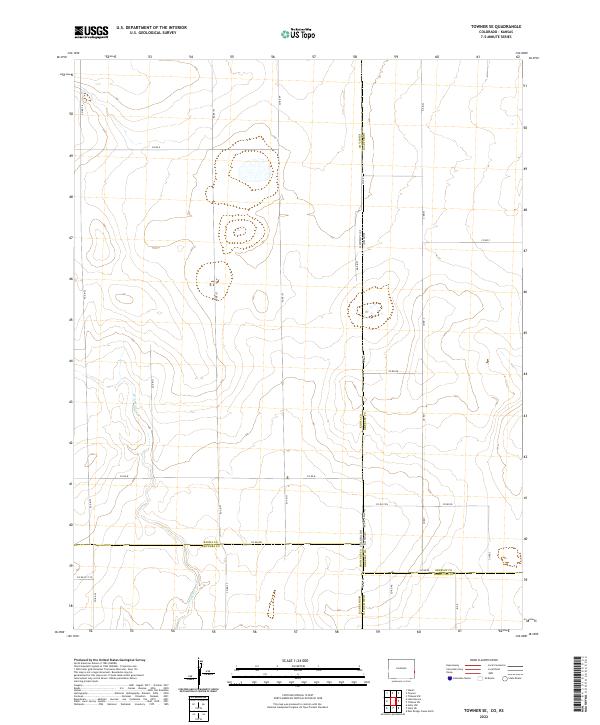 2022 Map of Towner SE, 2022 Print