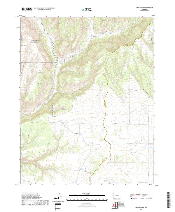 USGS Topographic Map – Trail Canyon
