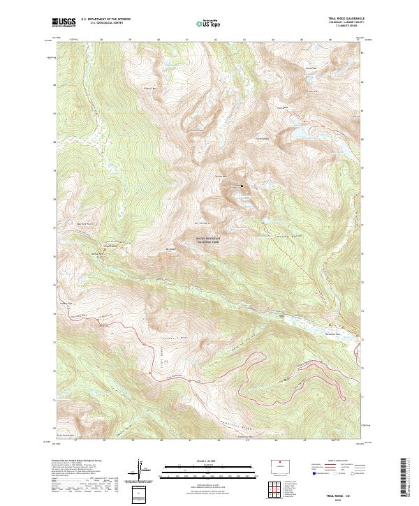 USGS Topographic Map – Trail Ridge