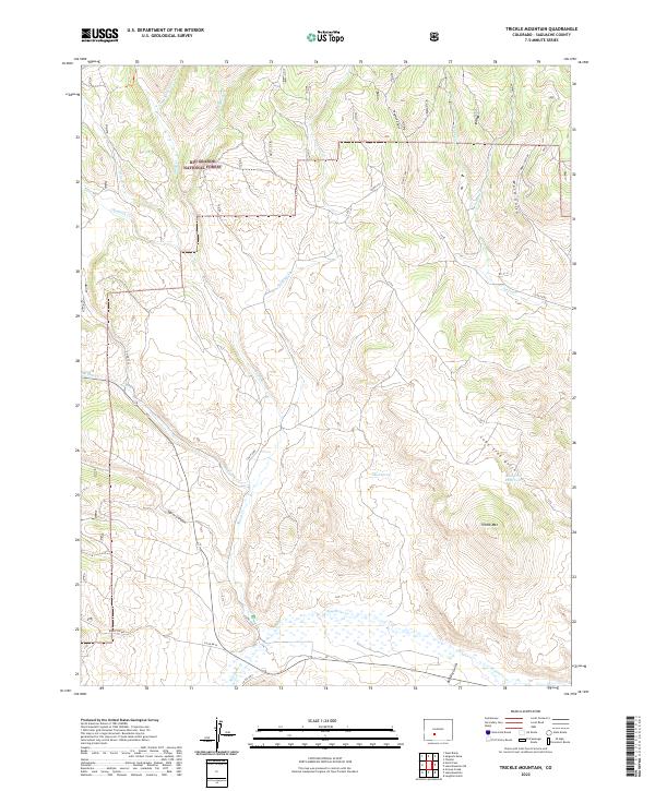 USGS Topographic Map – Trickle Mountain