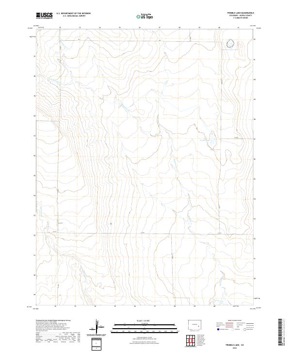USGS Topographic Map – Trimble Lake