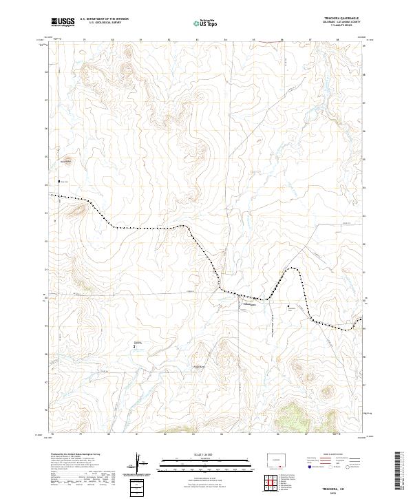 USGS Topographic Map – Trinchera