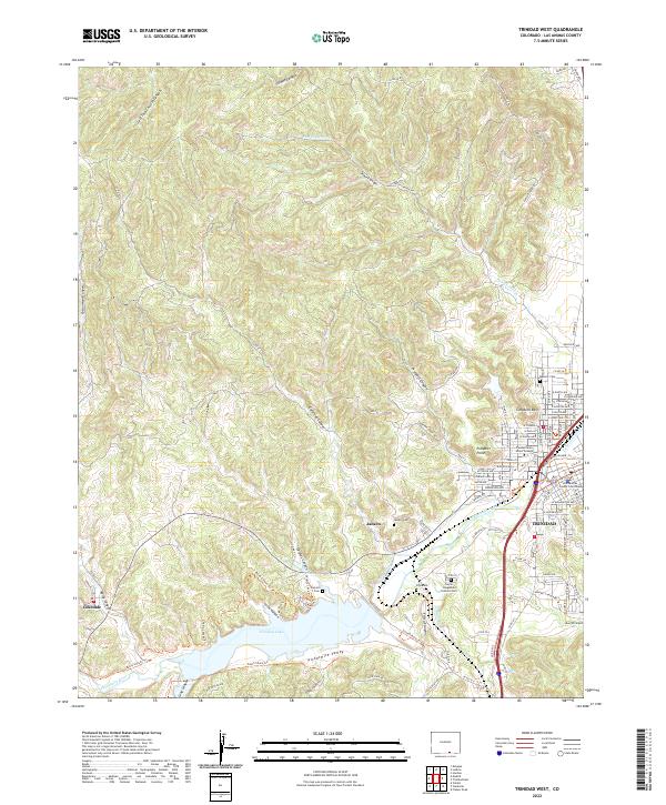 USGS Topographic Map – Trinidad West