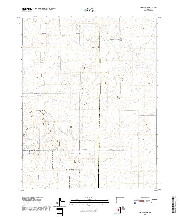 2022 Map of Truckton NE, 2022 Print