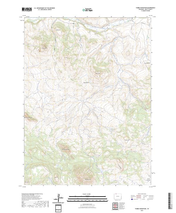 USGS Topographic Map – Tumble Mountain