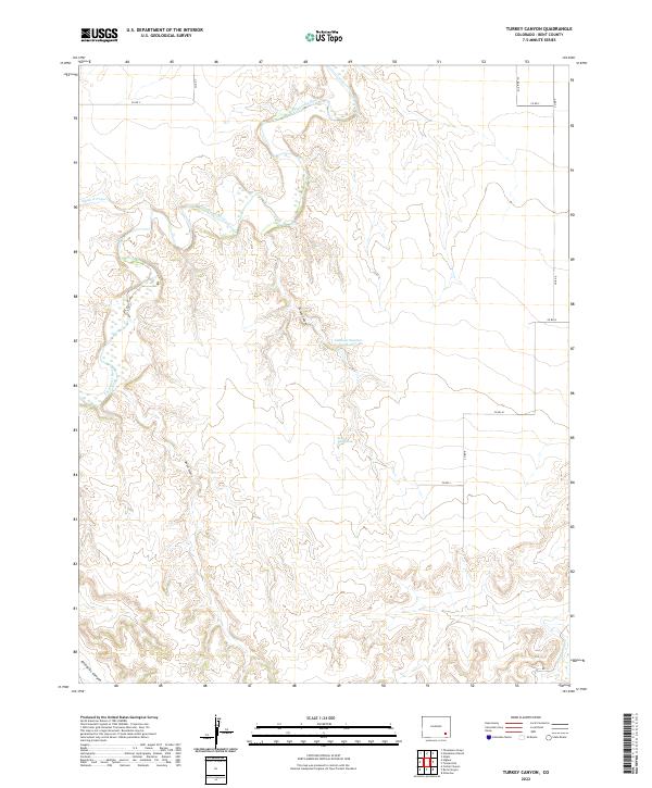 USGS Topographic Map – Turkey Canyon