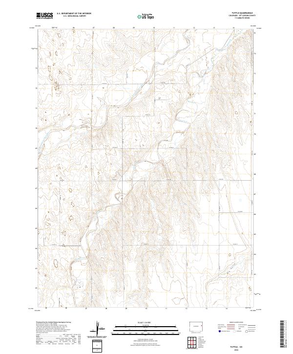 USGS Topographic Map – Tuttle