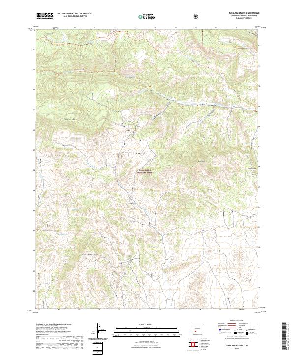 USGS Topographic Map – Twin Mountains