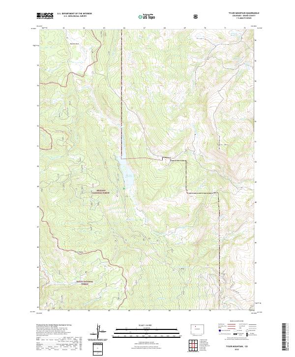 USGS Topographic Map – Tyler Mountain