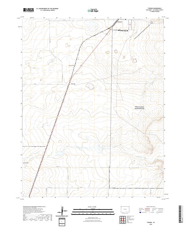 USGS Topographic Map – Tyrone