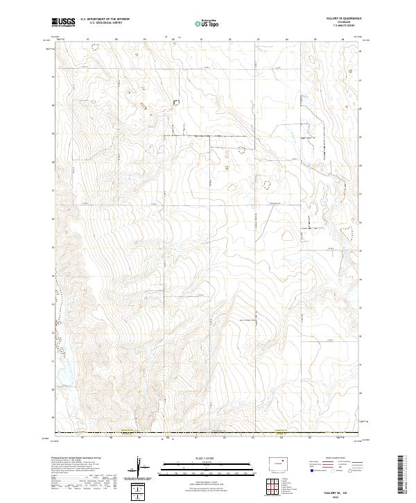 2022 Map of Vallery SE, 2022 Print