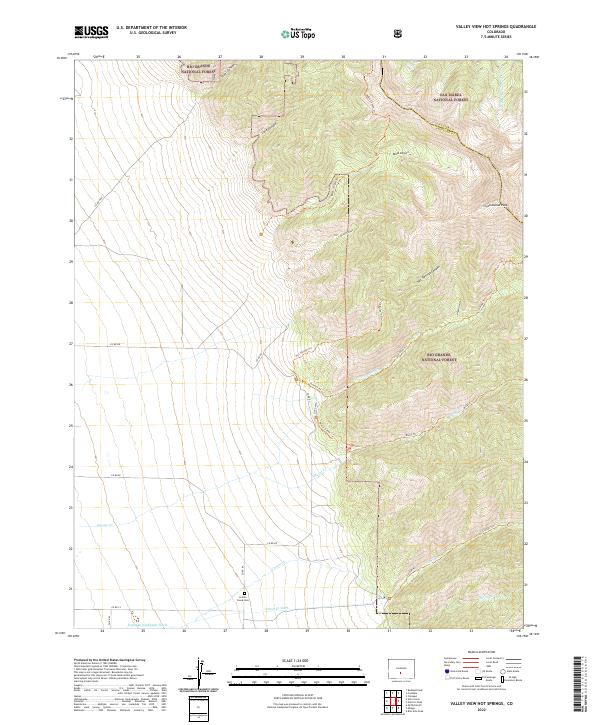 USGS Topographic Map – Valley View Hot Springs