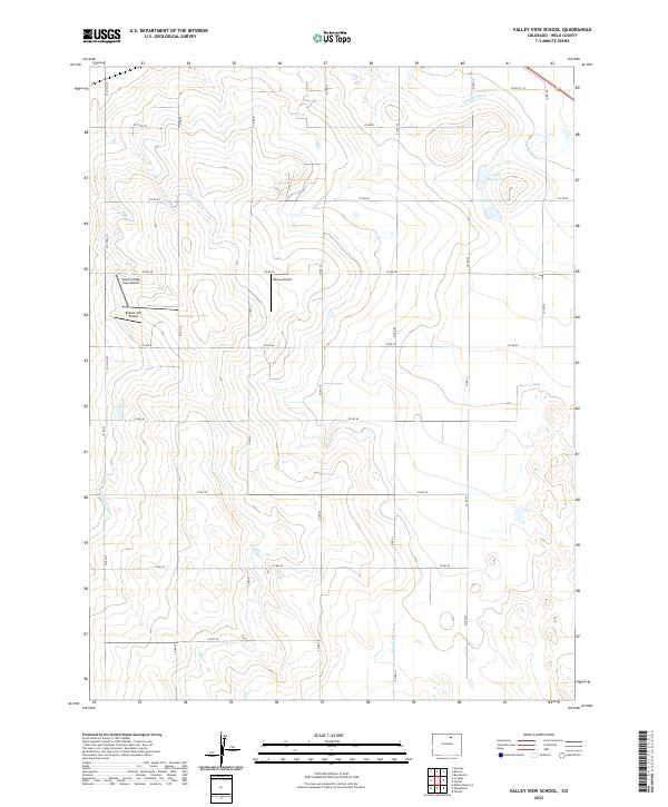 USGS Topographic Map – Valley View School