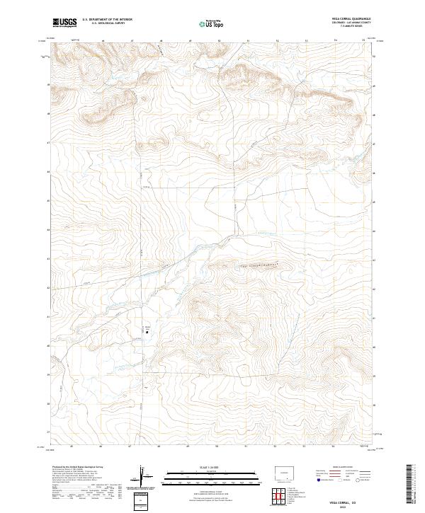 USGS Topographic Map – Vega Corral