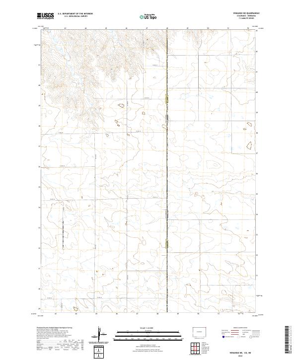 2022 Map of Venango NE, 2022 Print