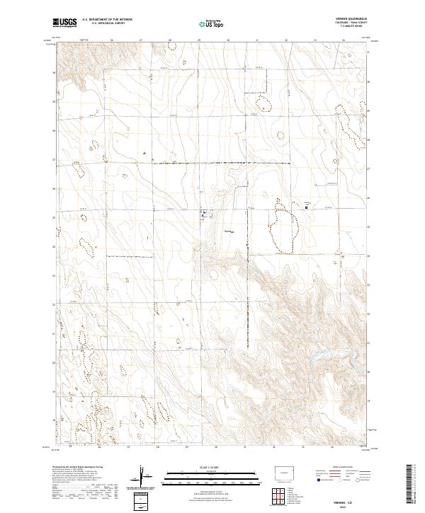 USGS Topographic Map – Vernon