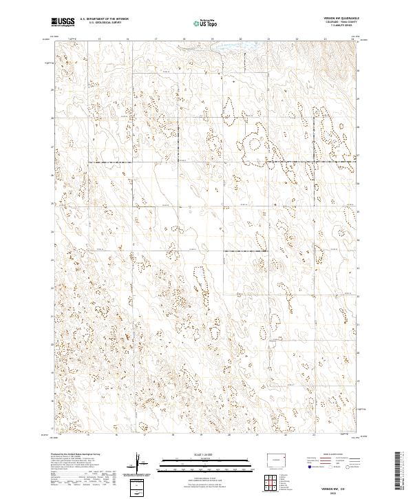 2022 Map of Vernon NW, 2022 Print