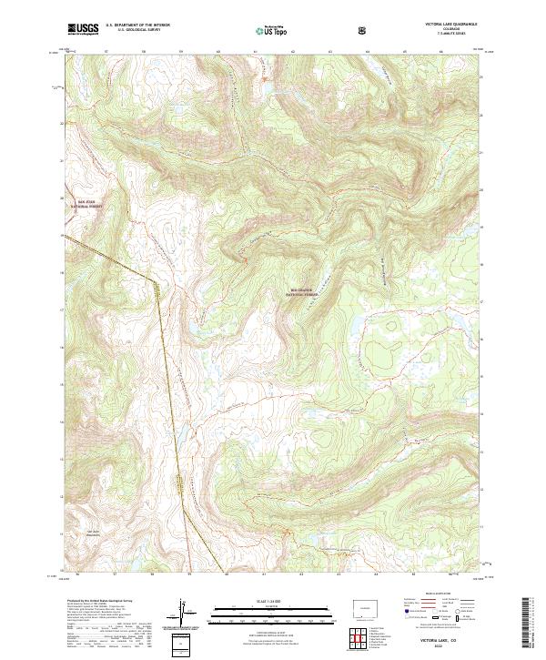 USGS Topographic Map – Victoria Lake