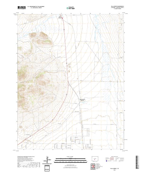 USGS Topographic Map – Villa Grove