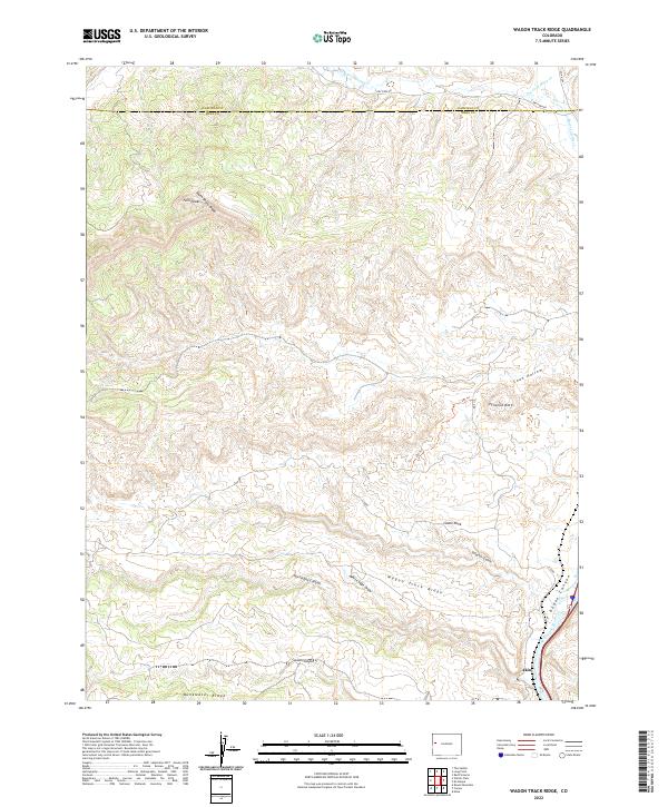 USGS Topographic Map – Wagon Track Ridge