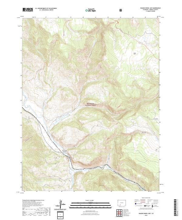 USGS Topographic Map – Wagon Wheel Gap