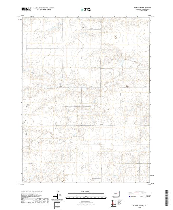 2022 Map of Walks Camp Park, 2022 Print