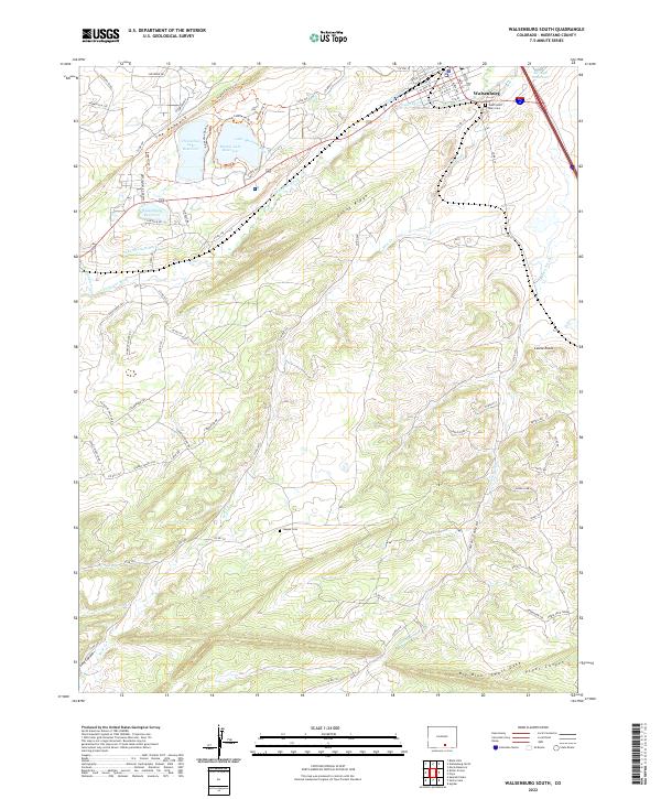 USGS Topographic Map – Walsenburg South