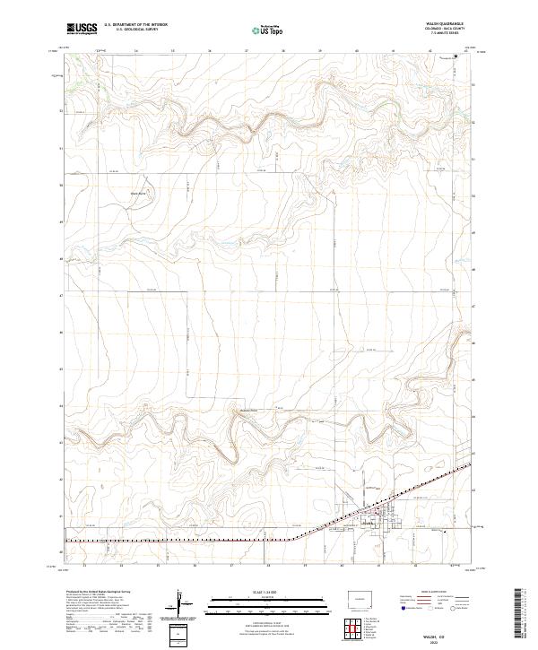 USGS Topographic Map – Walsh