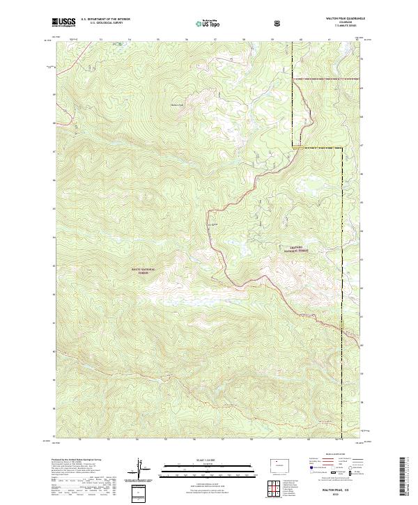 USGS Topographic Map – Walton Peak