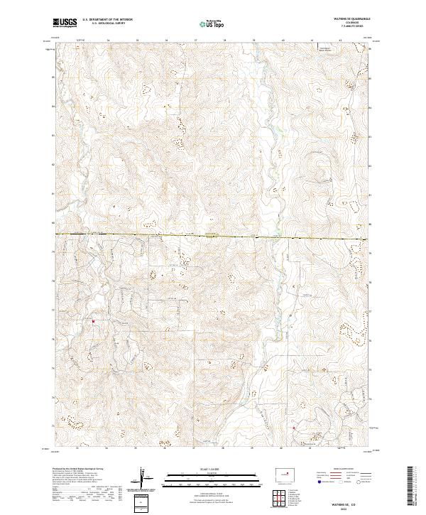 USGS Topographic Map – Watkins SE