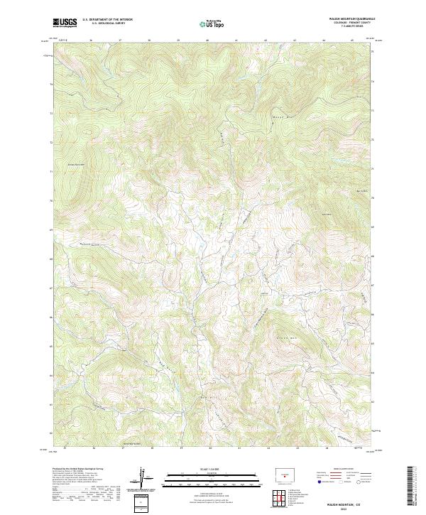 USGS Topographic Map – Waugh Mountain