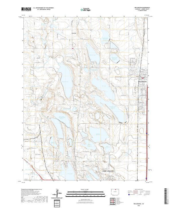 USGS Topographic Map – Wellington