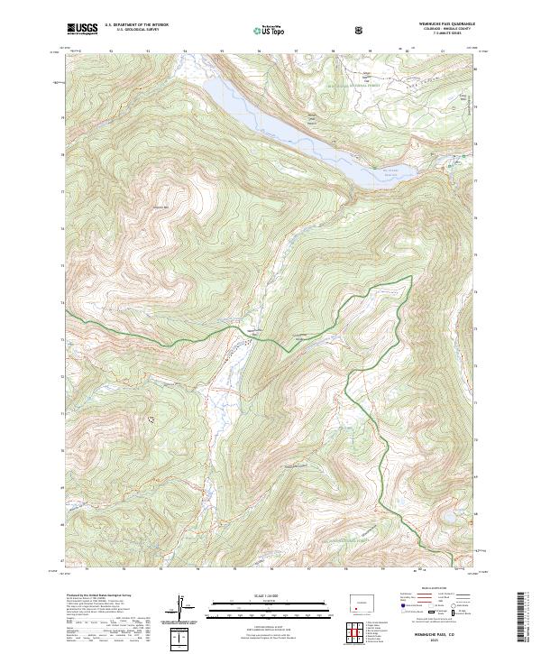 USGS Topographic Map – Weminuche Pass