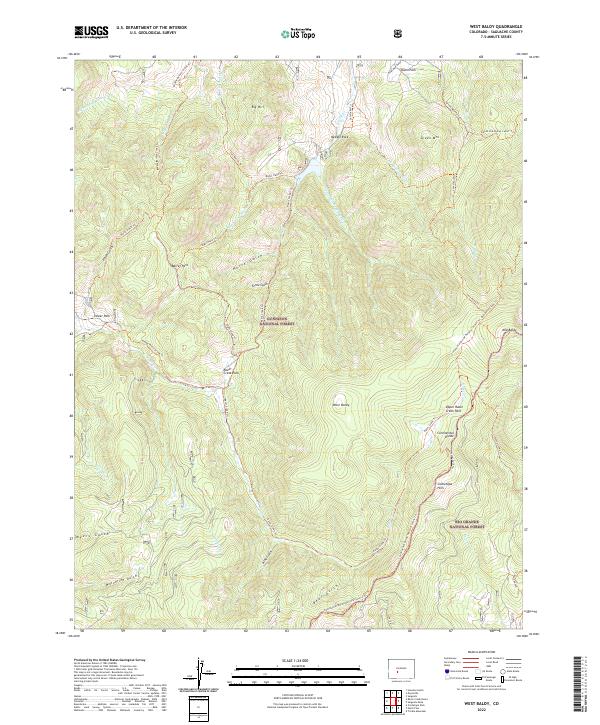 USGS Topographic Map – West Baldy