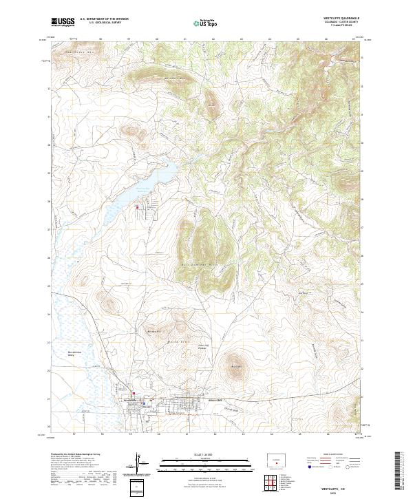 USGS Topographic Map – Westcliffe